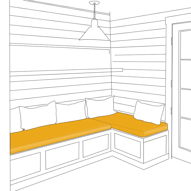 ROFIELTY Breakfast Nook Cushions