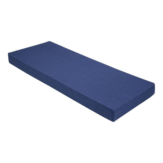 Sponge cushion with high-density foam padding provides comfort and support.